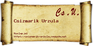 Csizmarik Urzula névjegykártya